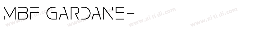 MBF Gardane字体转换